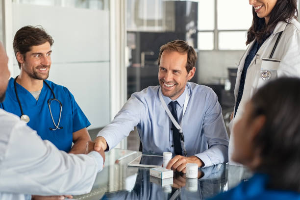 Clinician speaking with a patient