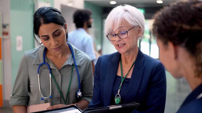 Medical professionals in discussion