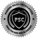 PSC Certification seal from Healthcare Rep Academy